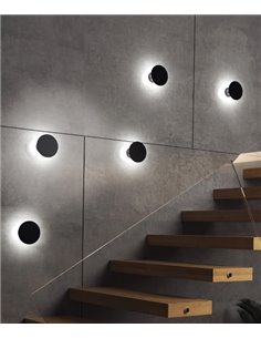 Duomo outdoor wall light - Novolux Lighting - Minimalist circular lamp in anthracite