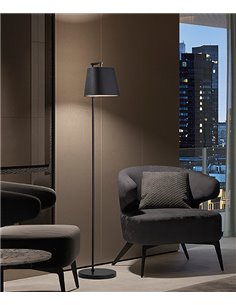Nemo floor lamp - Novolux Lighting - Modern lamp with synthetic fabric shade