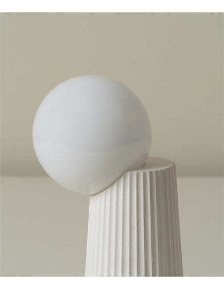Land table lamp - Milan - Ceramic lamp and 2 glass spheres