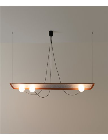 Wire pendant light - Milan - Modern and original design hanging light