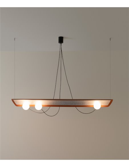 Wire pendant light - Milan - Modern and original design hanging light