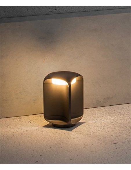 Lámpara LED baliza gris oscuro ojos de búho dos tamaños – Bu-Oh – Faro Lámpara LED baliza gris oscuro ojos de búho dos tamaños – Bu-Oh – Faro