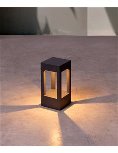 Lámpara LED gris oscuro con dos tamaños y acabados – Agra – Faro