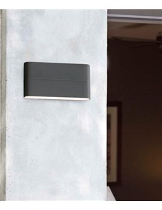 Aday wall light - Faro - Outdoor LED wall light, 3000K, Anthracite grey