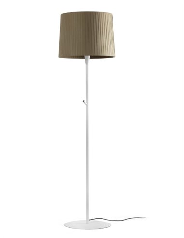 Samba floor lamp - Faro - Beige or green ribbon lampshade, height: 154 cm                                          Samba floor lamp - Faro - Beige or green ribbon lampshade, height: 154 cm