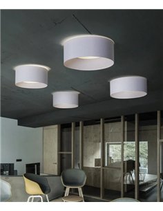 In Opaque ceiling light - Massmi - Opaque cotton fabric shade, Various sizes: Ø 40 cm/50 cm/70 cm/100 cm