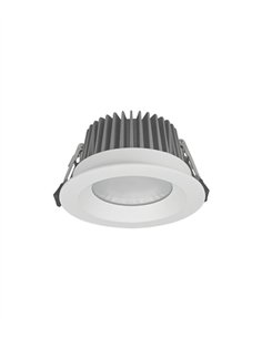 Aries 5062 recessed ceiling spotlight - Conalux - White round fitting, outdoor rated (IP65)