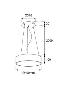 Mona pendant light - Conalux - Round lamp in various sizes 2