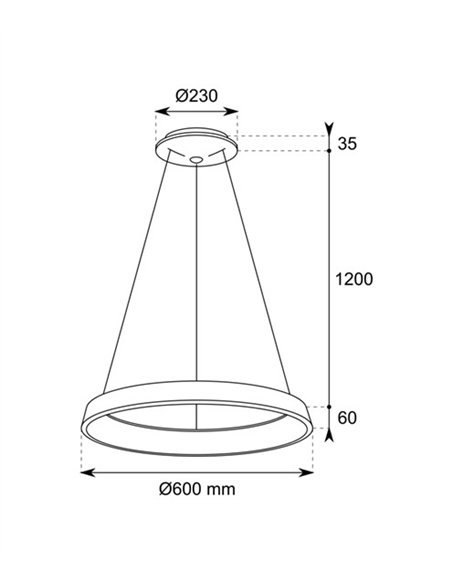 Estocolmo pendant light - Conalux - Round shade Estocolmo pendant light - Conalux - Round shade