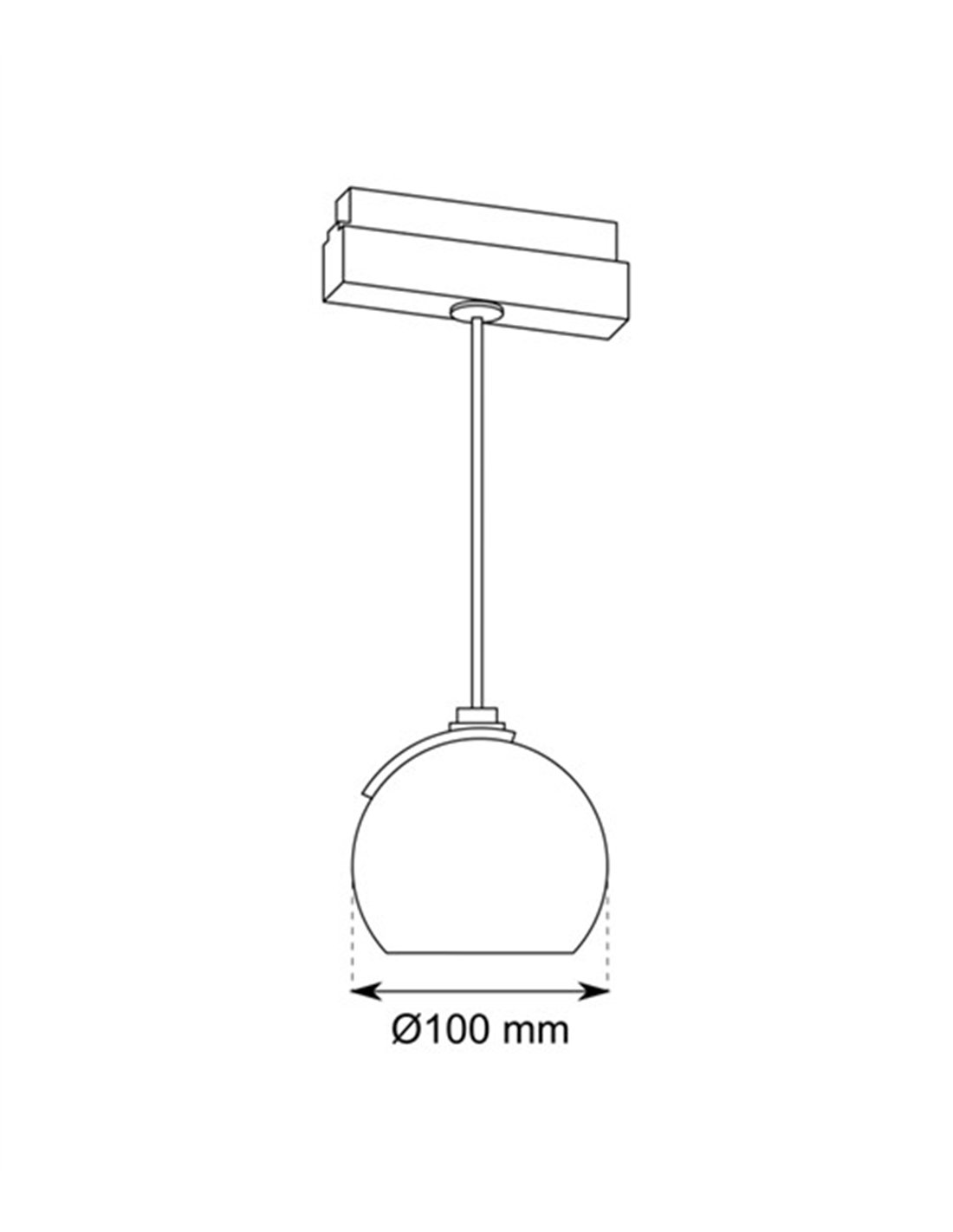 R7 magnetic track pendant light - Conalux - Globe lamp R7 magnetic track pendant light - Conalux - Globe lamp