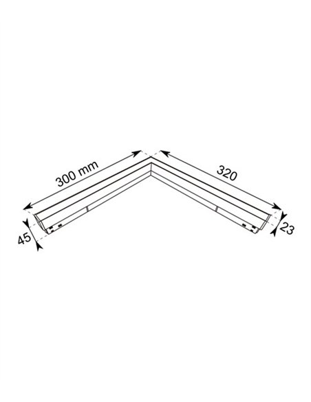 R13 magnetic track corner lamp - Conalux - Corner fitting R13 magnetic track corner lamp - Conalux - Corner fitting
