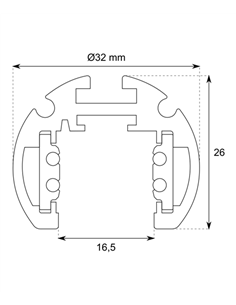 M1000 magnetic suspension track - Conalux 2