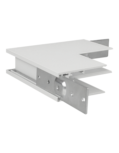 Rac surface magnetic track “P” vertical connector (wall/ceiling) - Conalux Rac surface magnetic track “P” vertical connector (wall/ceiling) - Conalux