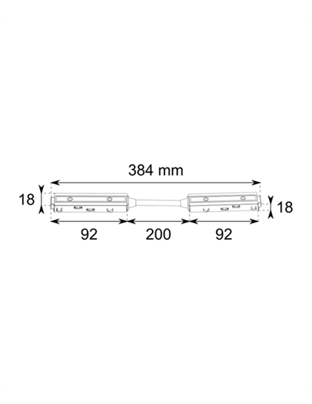 Curved joint for magnetic track - Conalux Curved joint for magnetic track - Conalux