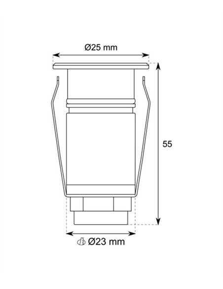 Lugo recessed ground spotlight - Conalux - Round outdoor lamp Lugo recessed ground spotlight - Conalux - Round outdoor lamp