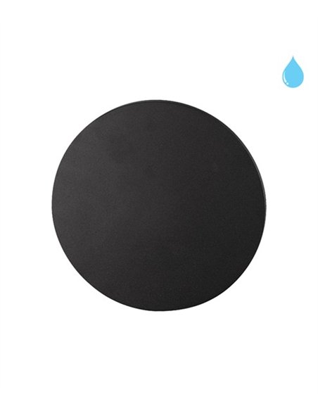 Moon outdoor wall light - Conalux - Minimalist round LED lamp