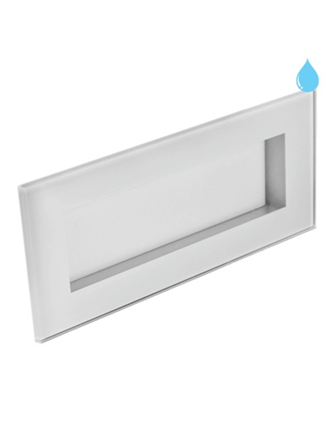 Step recessed outdoor lamp - Conalux - White step light, 2 sizes Step recessed outdoor lamp - Conalux - White step light, 2 sizes