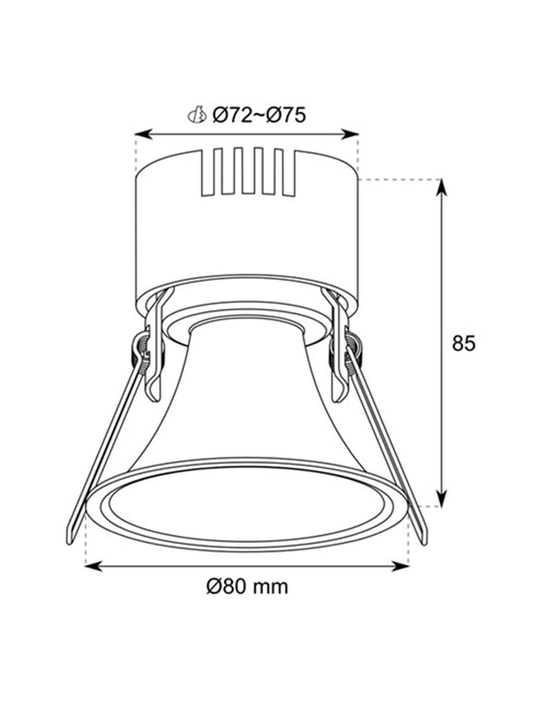 Tiris recessed downlight - Conalux - Round recessed ceiling light Tiris recessed downlight - Conalux - Round recessed ceiling light