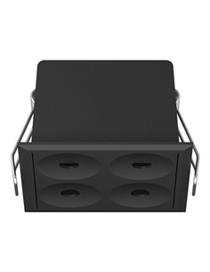 Dot recessed ceiling light - Conalux - 4-light spotlight, black