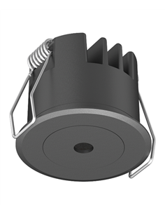 Dot R recessed spotlight - Conalux - Black ceiling light, LED 3W