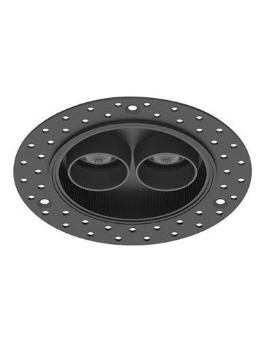 Hera REP 12W recessed ceiling light - Conalux - Black round lamp, 2 spotlights Hera REP 12W recessed ceiling light - Conalux - Black round lamp, 2 spotlights