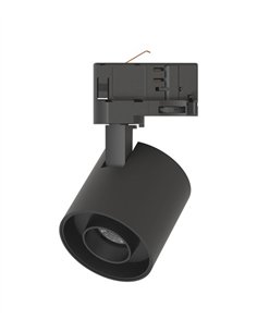 Hera three-phase track spotlight - Conalux - Black adjustable projector