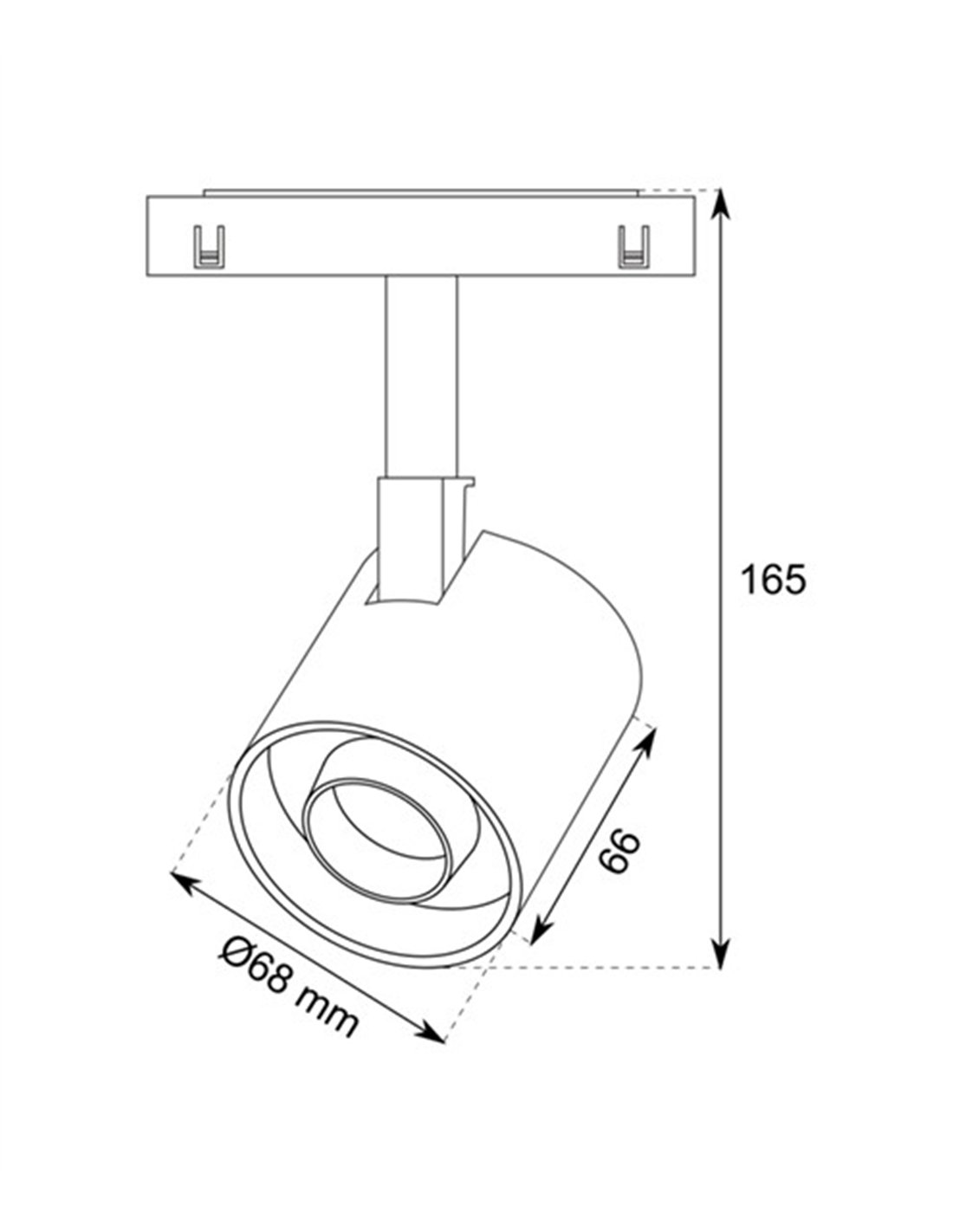 Hera R11 6W magnetic track spotlight - Conalux - Adjustable ceiling projector Hera R11 6W magnetic track spotlight - Conalux - Adjustable ceiling projector