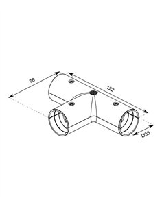Cosmos “T” connector accessory - Conalux 2