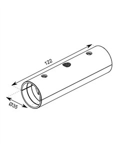 Cosmos straight connector accessory - Conalux 2