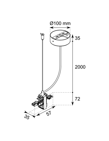 Linear connection accessory with power supply - Conalux - Suitable for models 6017/6018/6019 Linear connection accessory with power supply - Conalux - Suitable for models 6017/6018/6019