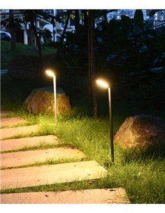 Angu outdoor bollard - Conalux - Garden lamp in anthracite