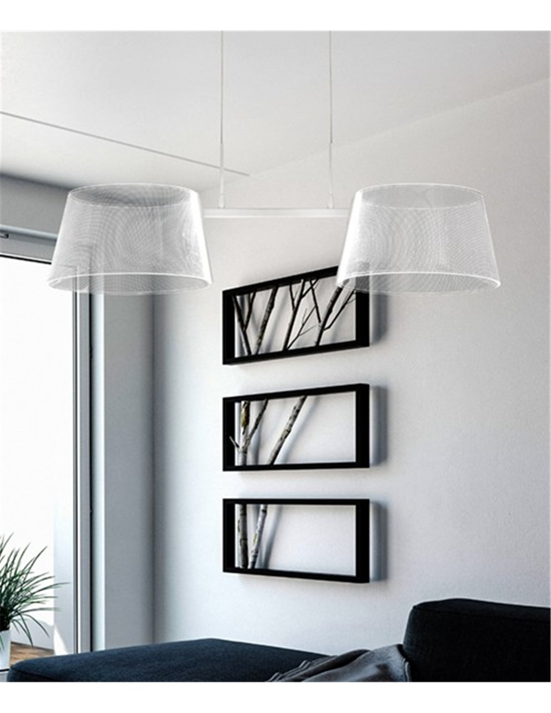 Bilbo pendant light - Conalux - Double PMMA shades Bilbo pendant light - Conalux - Double PMMA shades