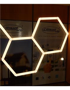 Hexa ceiling/pendant light - Conalux - Linear LED lamp