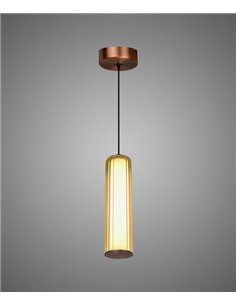 Model C1 pendant light - Conalux - Glass tubular lamp