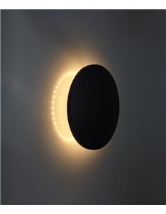 Moon outdoor wall light - Conalux - Minimalist round LED lamp