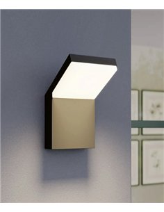 Tech outdoor wall light - Conalux - Black dimmable LED lamp