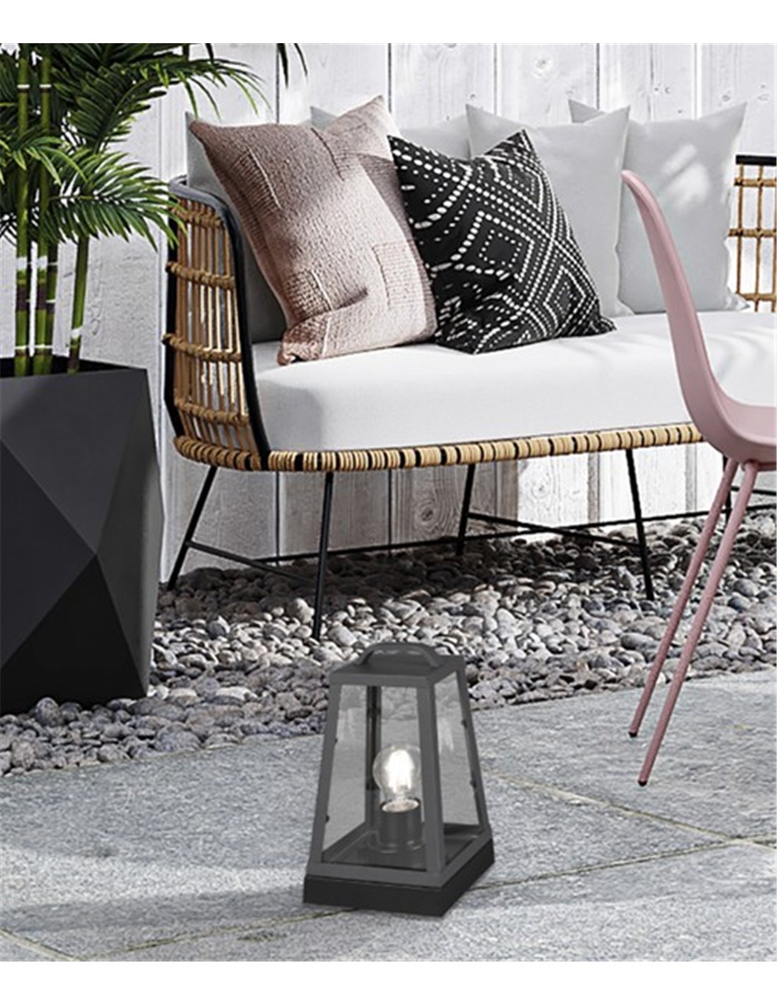 Turin portable outdoor lantern - Conalux - Portable lamp in anthracite Turin portable outdoor lantern - Conalux - Portable lamp in anthracite