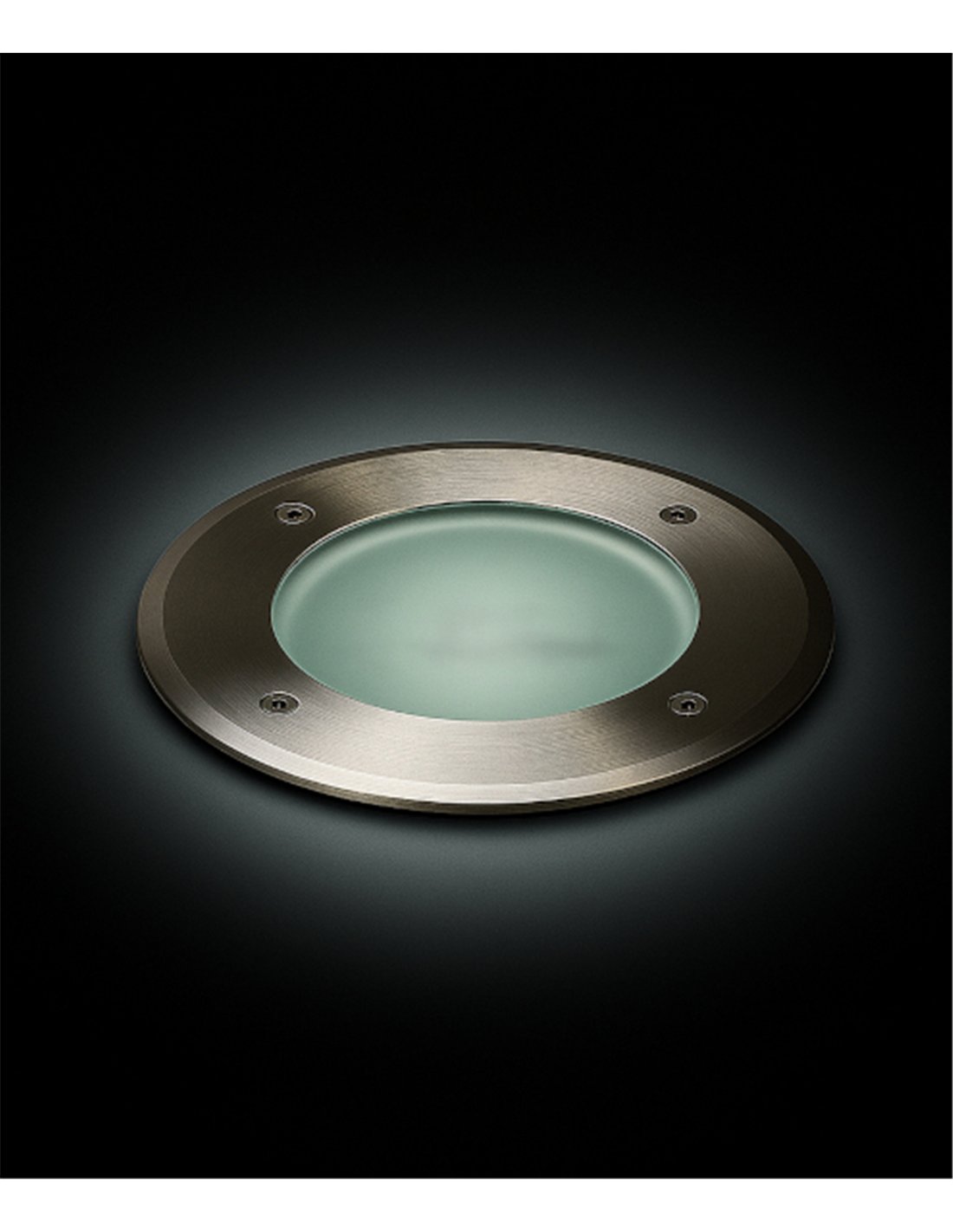 Nitra recessed ground spotlight - Conalux - Stainless steel LED lamp, Ø 15/18 cm Nitra recessed ground spotlight - Conalux - Stainless steel LED lamp, Ø 15/18 cm