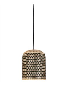 Pikul Single M pendant light - PET Lamp - Handmade recycled lamp with bamboo fibre shade