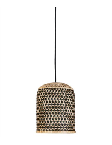 Pikul Single M pendant light - PET Lamp - Handmade recycled lamp with bamboo fibre shade