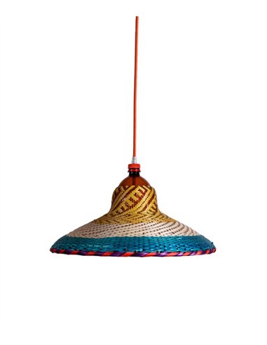 Eperara-Siapidara Single XL-B pendant light - PET Lamp - Handmade boho chic design in natural fibres