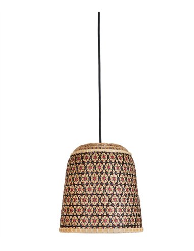 Pikul Single L pendant light - PET Lamp - Large recycled fibre shade with handmade design