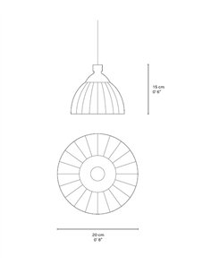 Eperara-Siapidara Single S-A pendant light - PET Lamp - Handmade green lamp in natural fibre 2