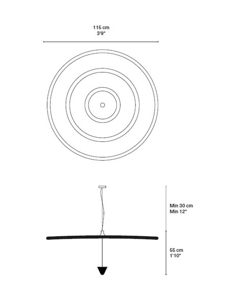 Gurunsi Single pendant light - PET Lamp - Handmade lamp with “elephant grass” natural fibre shade