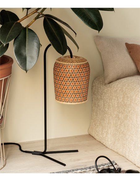 Pikul table lamp - PET Lamp - Bamboo natural fibre shade