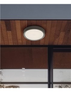 Aplique de techo y pared exterior LED de ABS y acrílico con sensor de movimiento 3000K IP 65 - Tilo - ACB Iluminación