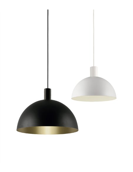 Tiga ceiling pendant light - ACB - Semi-spherical shade in 2 sizes