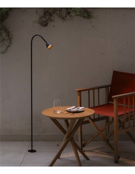 Lily outdoor bollard - Faro - Modern lamp with angled arm