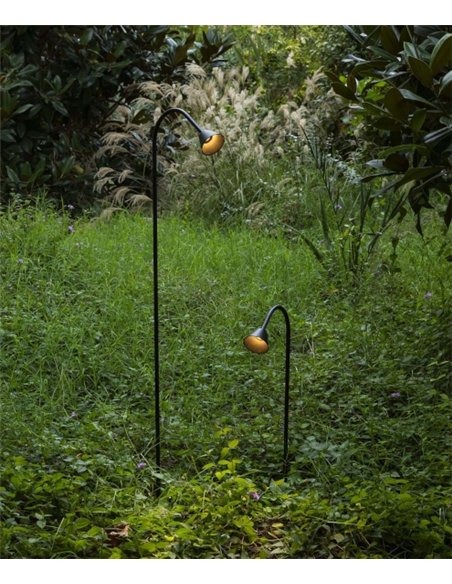 Lily outdoor bollard - Faro - Modern lamp with angled arm