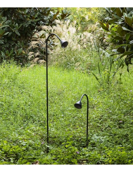 Lily outdoor bollard - Faro - Modern lamp with angled arm